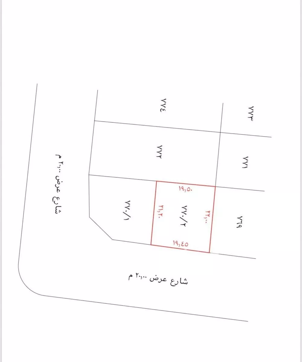أرض للبيع في شارع الرشين, حي الزهور, مدينة ابها, منطقة عسير 1 صورة
