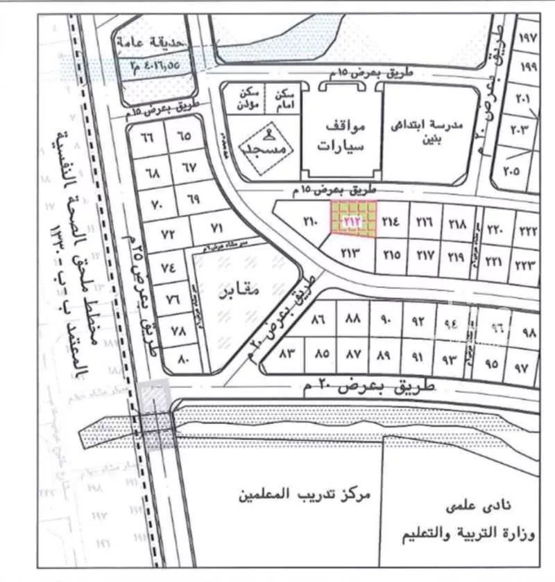 أرض للبيع في حي الرحاب, مدينة الباحة, منطقة الباحة 1 صورة