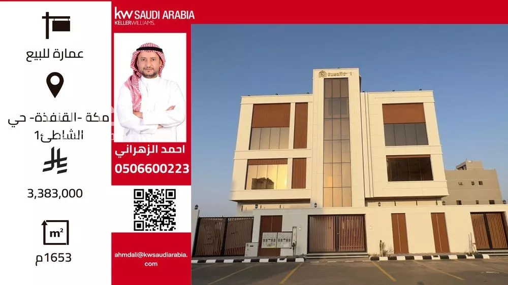 عمارة للبيع في شارع غير مسمى, حي الشاطئ 1, مدينة القنفذة, منطقة مكة المكرمة 1 صورة