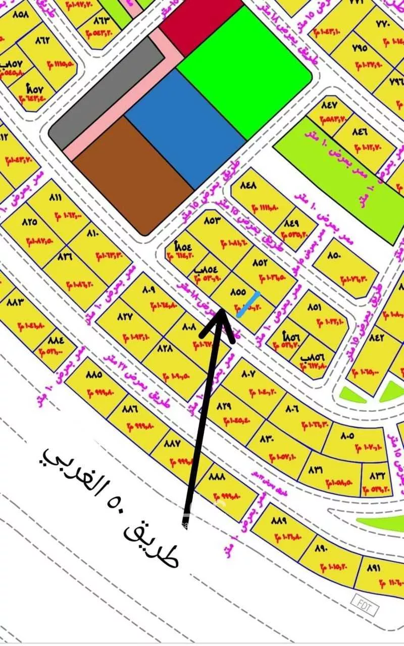 أرض للبيع في حي الأندلس 3, مدينة جازان, منطقة جازان 1 صورة
