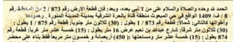 أرض للبيع في شارع عبدالله بن نعيم, حي المبعوث, مدينة المدينه المنوره, منطقة المدينة المنورة 1 صورة