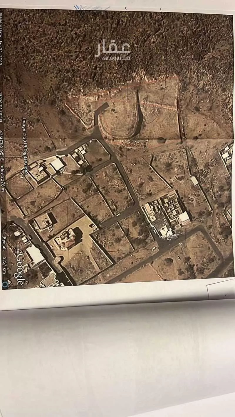 أرض للبيع في حي الصفاء, مدينة احد رفيدة - الواديين, منطقة عسير 1 صورة