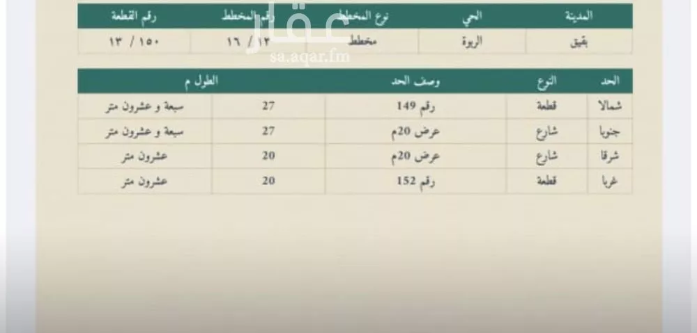 أرض للبيع في شارع العام30306, حي حي الربوة - بقيق, مدينة بقيق, المنطقة الشرقية 1 صورة