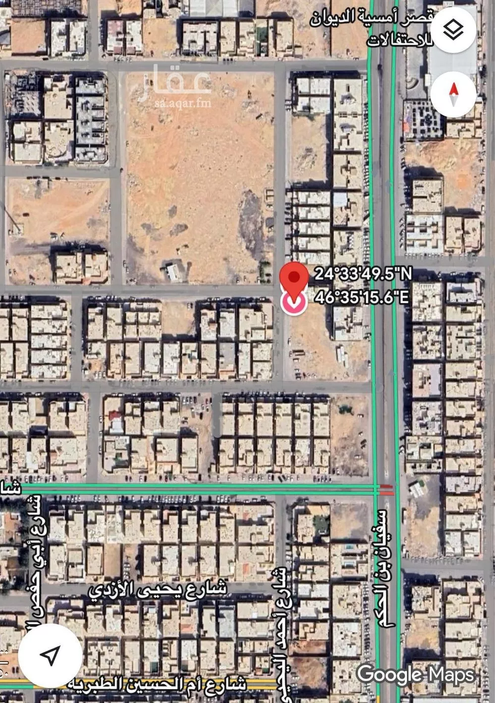 أرض للبيع في شارع نصر بن عمران, حي العوالي, مدينة الرياض, منطقة الرياض 1 صورة