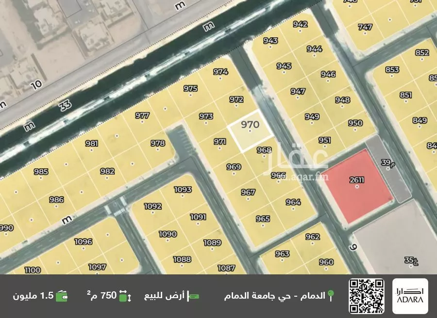 أرض للبيع في شارع 196 السيف, حي السيف, مدينة الدمام, المنطقة الشرقية 1 صورة