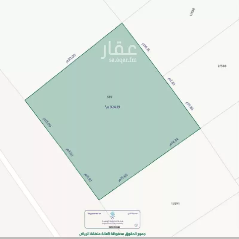 أرض للبيع في شارع شارع 28, حي عريض, مدينة الرياض, منطقة الرياض 1 صورة