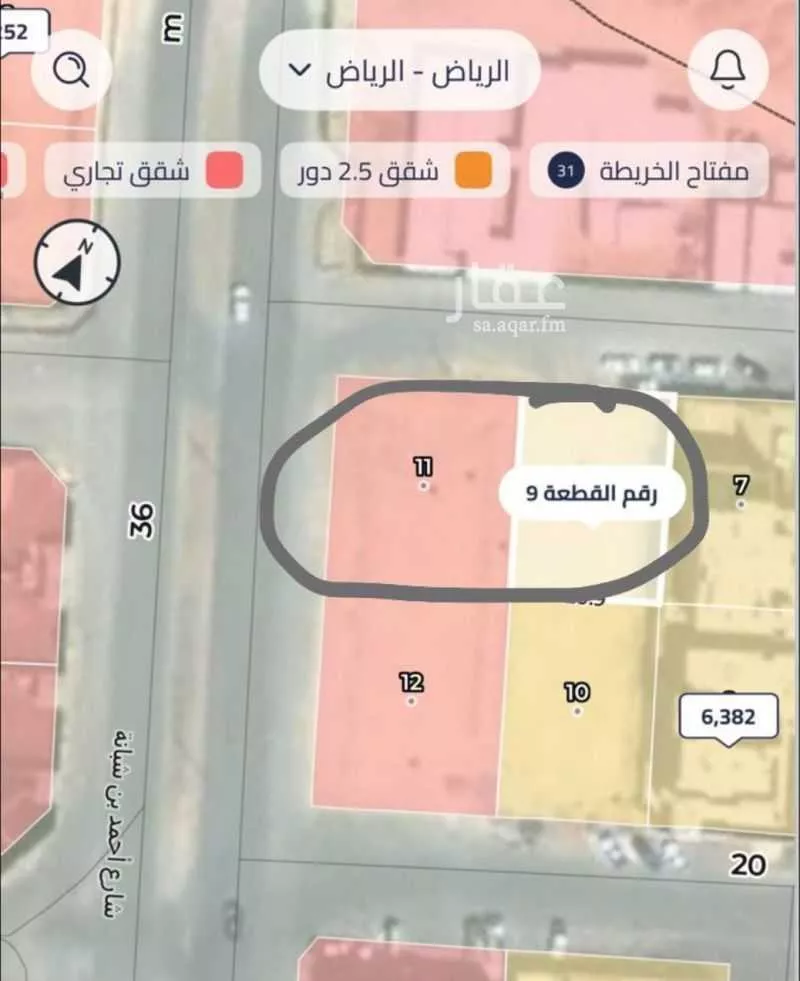 أرض للإيجار في شارع اسماعيل العطار, حي القيروان, مدينة الرياض, منطقة الرياض 1 صورة