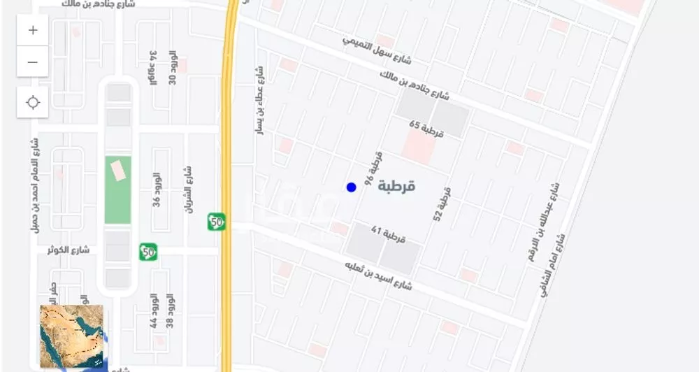 أرض للبيع في شارع قرطبة 126, حي قرطبة, مدينة حفر الباطن, المنطقة الشرقية 1 صورة