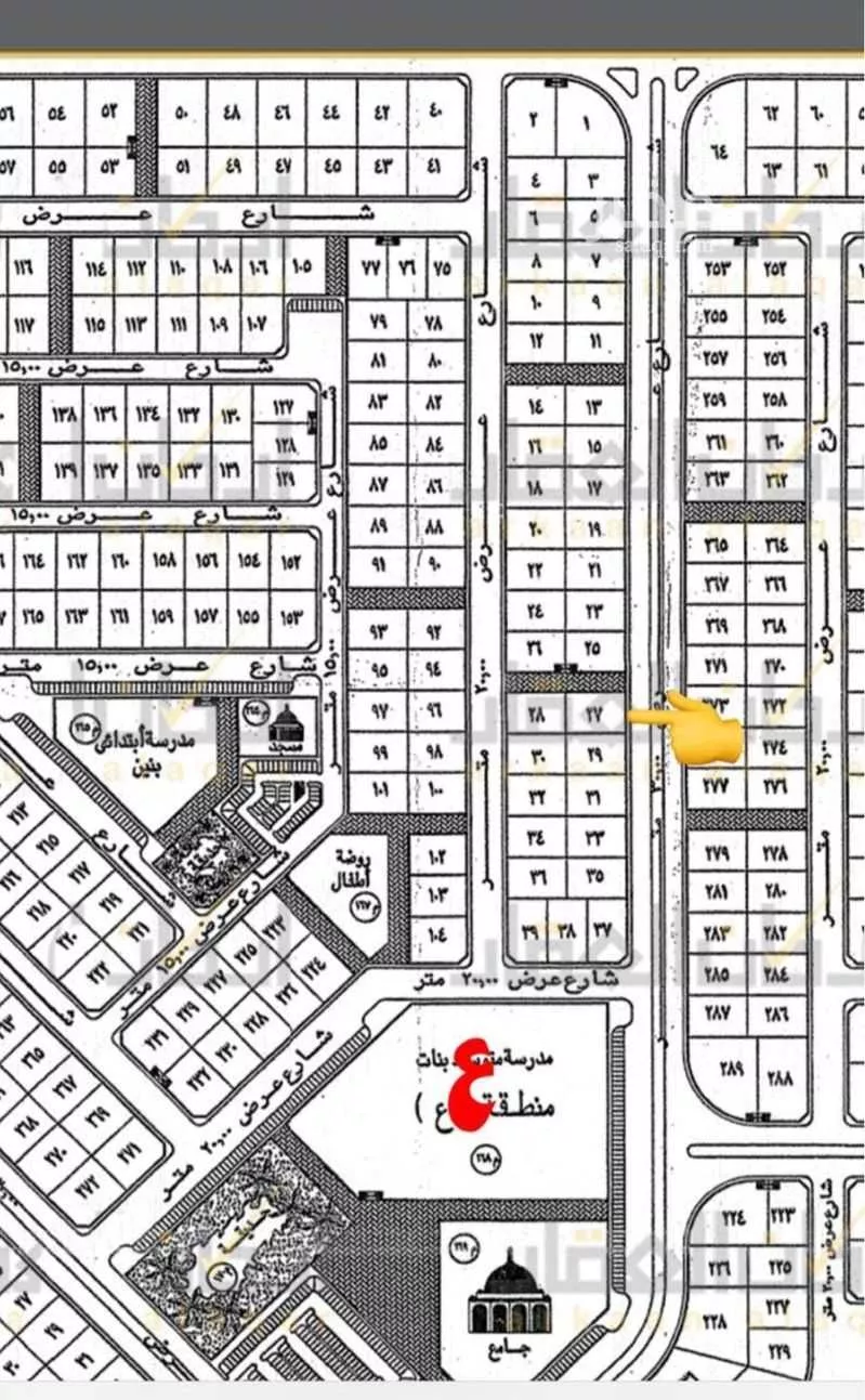 أرض للبيع في شارع ابن جبير, حي الورود الثالث, مدينة الاحساء, المنطقة الشرقية 1 صورة