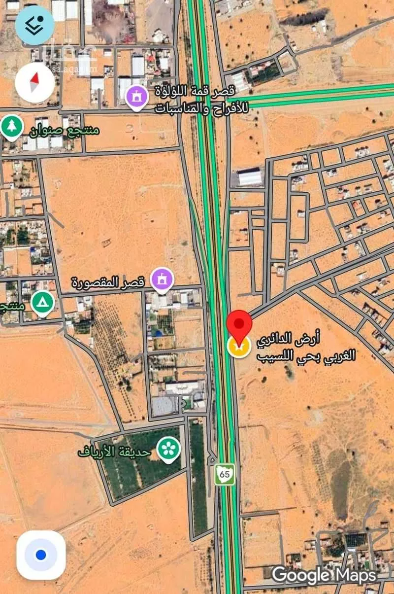 أرض للبيع في شارع الدائري الغربي, حي اللسيب, مدينة بريده, منطقة القصيم 1 صورة
