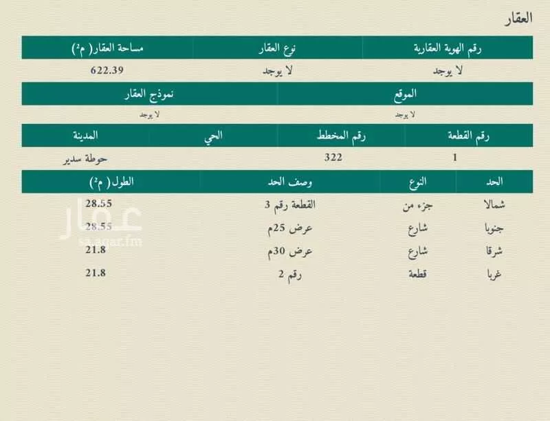 أرض للبيع في شارع عبدالله بن عبدالعزيز, حي النهضة, مدينة حوطه سدير, منطقة الرياض 1 صورة