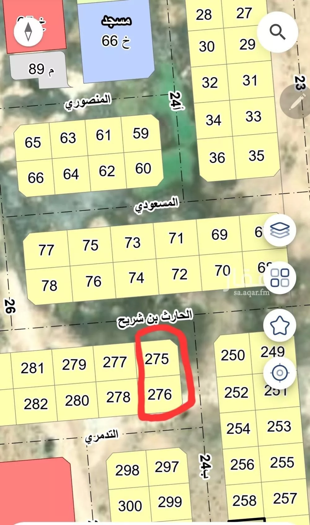 أرض للبيع في حي حي الربوة - بقيق, مدينة بقيق, المنطقة الشرقية 1 صورة