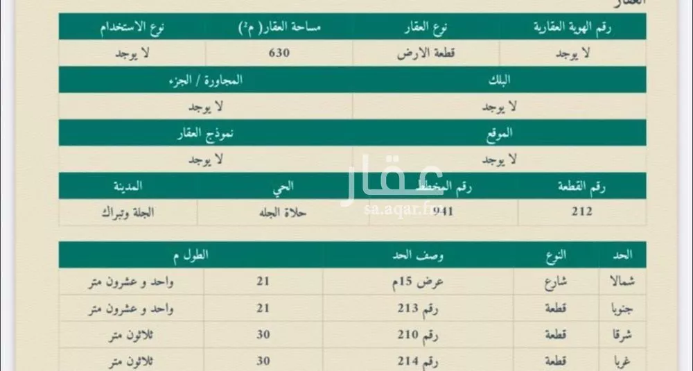 أرض للبيع في حي مخطط رقم 0941, مدينة الجله, منطقة الرياض 1 صورة