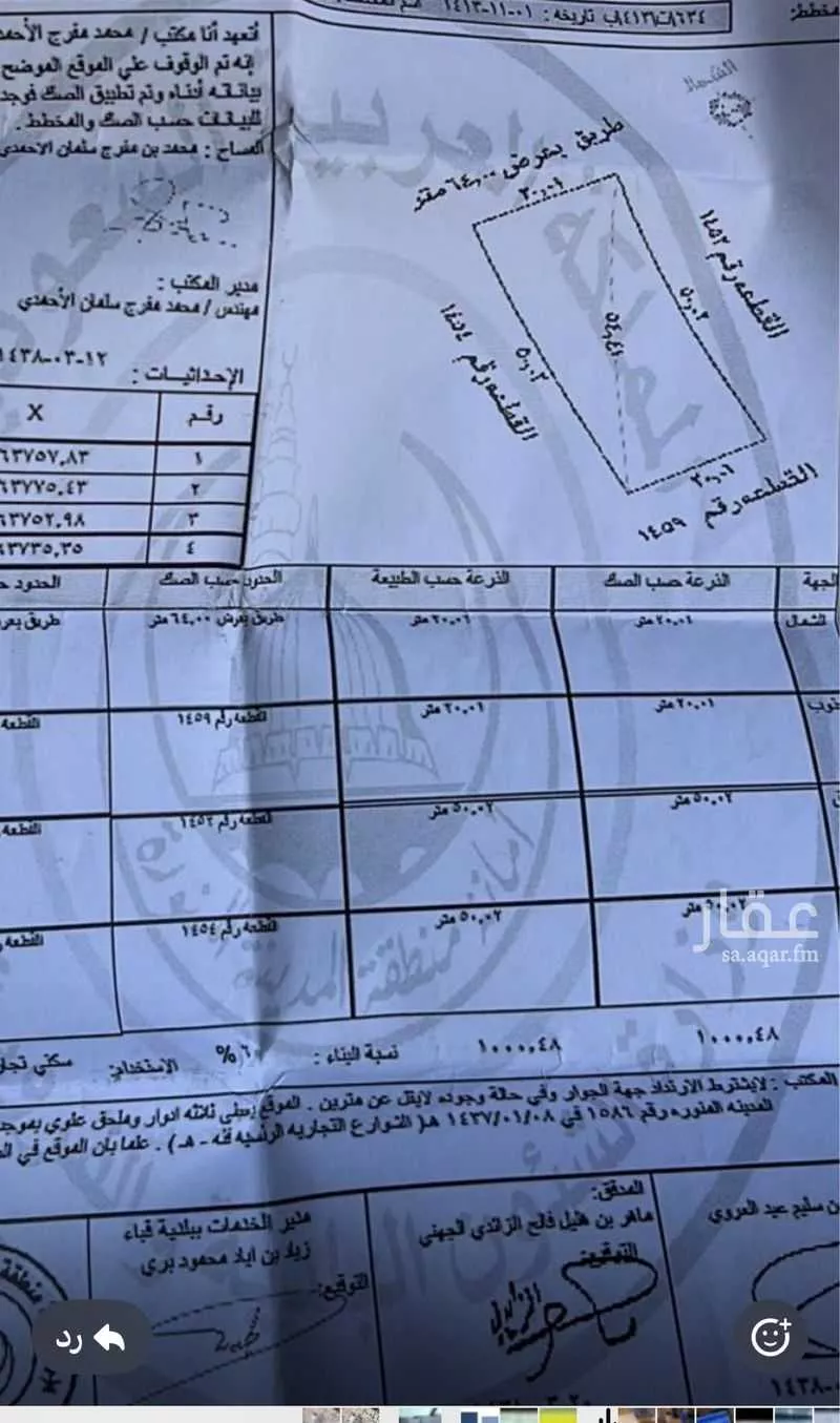 أرض للإيجار في طريق صلاح الدين الايوبي ، حي شوران ، المدينة المنورة ، منطقة المدينة المنورة 1 صورة