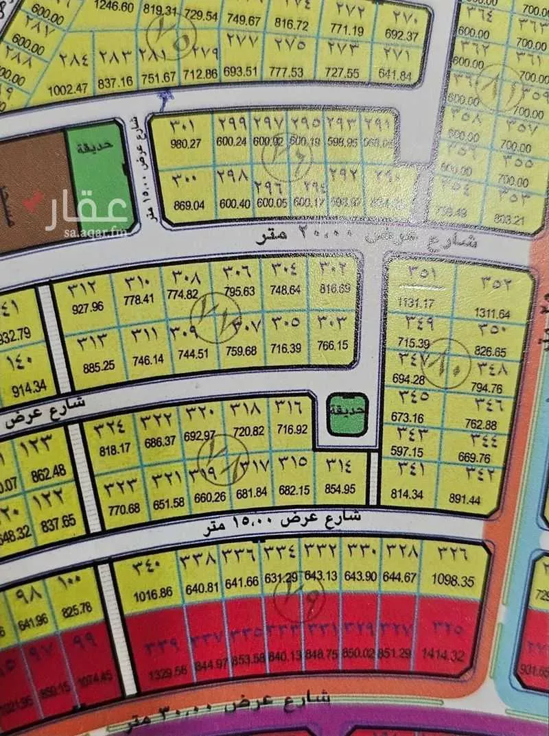 أرض للبيع في شارع اوس ابن معاذ, حي الرابية, مدينة العيون, المنطقة الشرقية 1 صورة