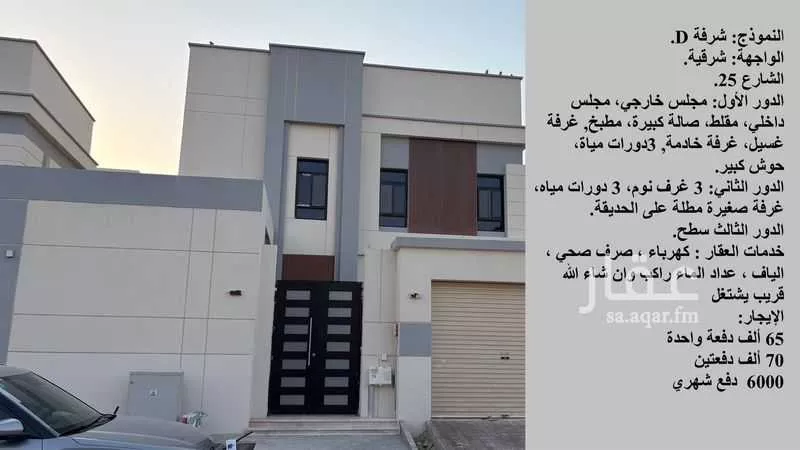 فيلا للإيجار في حي الجنادرية ، الرياض ، منطقة الرياض 1 صورة