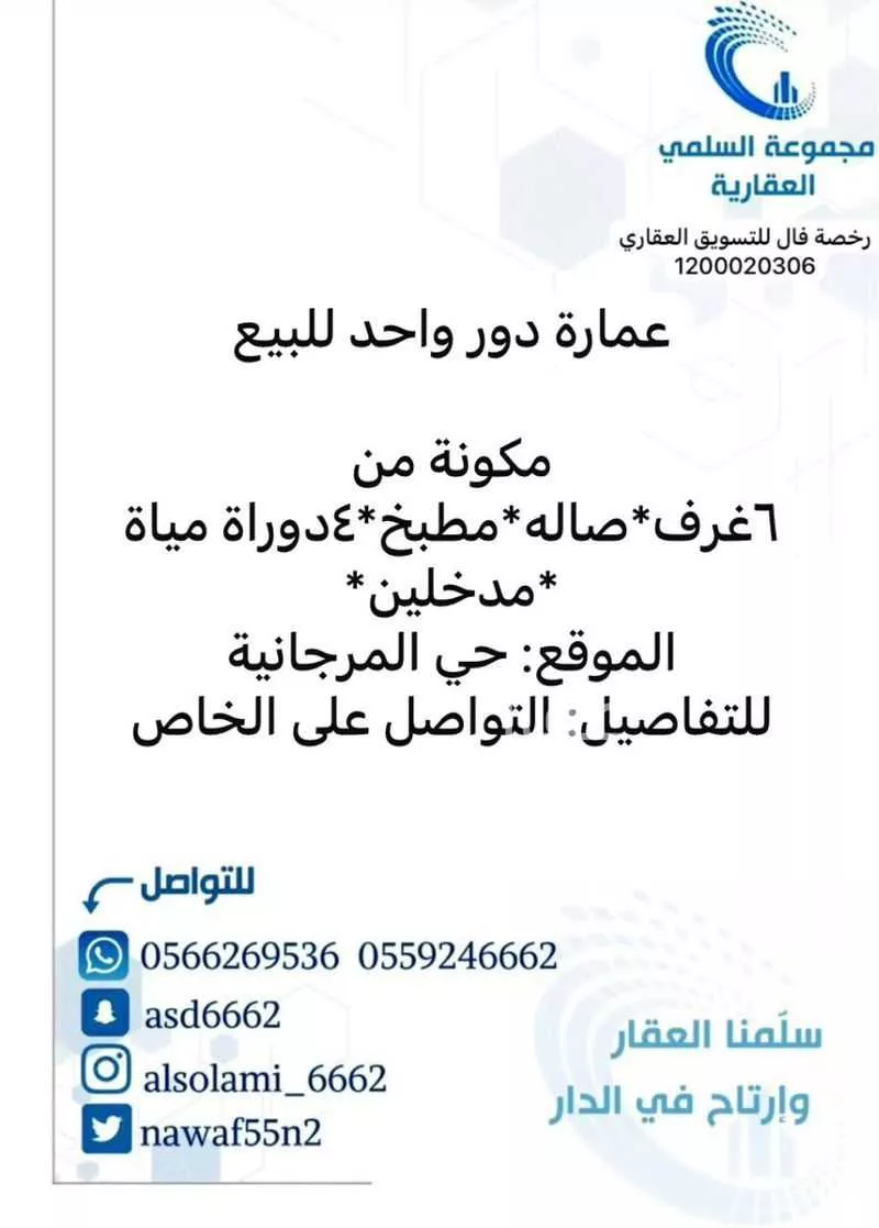 دور للبيع في شارع بديل بن كلثوم الخزاعي, حي المرجانية, مدينة رابغ, منطقة مكة المكرمة 1 صورة