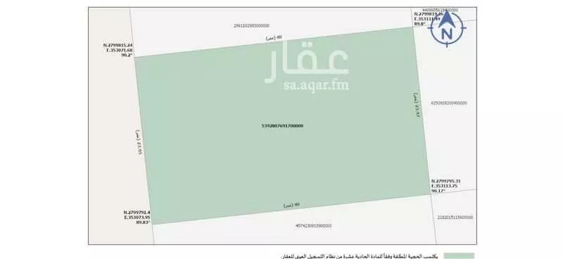 أرض للبيع في شارع القدس, حي القدس, مدينة الاحساء, المنطقة الشرقية 1 صورة
