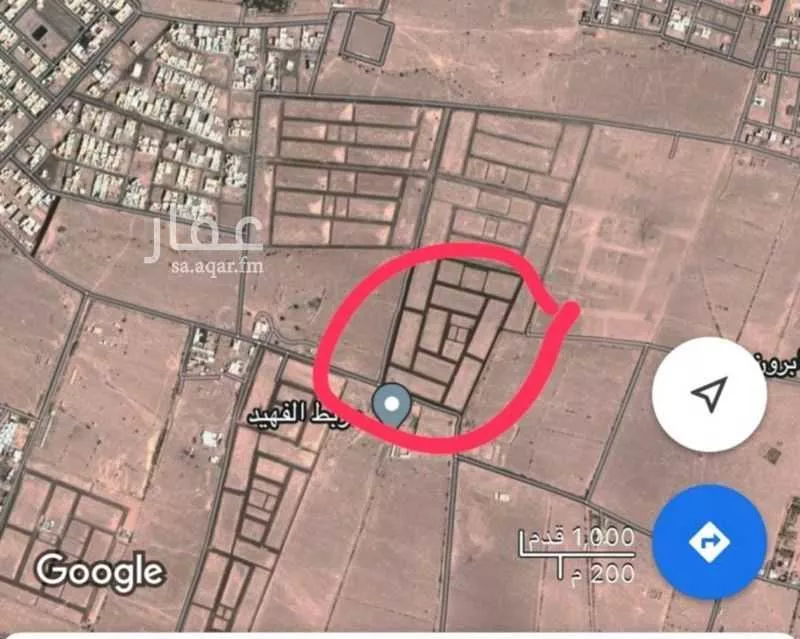 أرض للبيع في شارع قفار 69 ، حي قفار ، حائل ، منطقة حائل 1 صورة