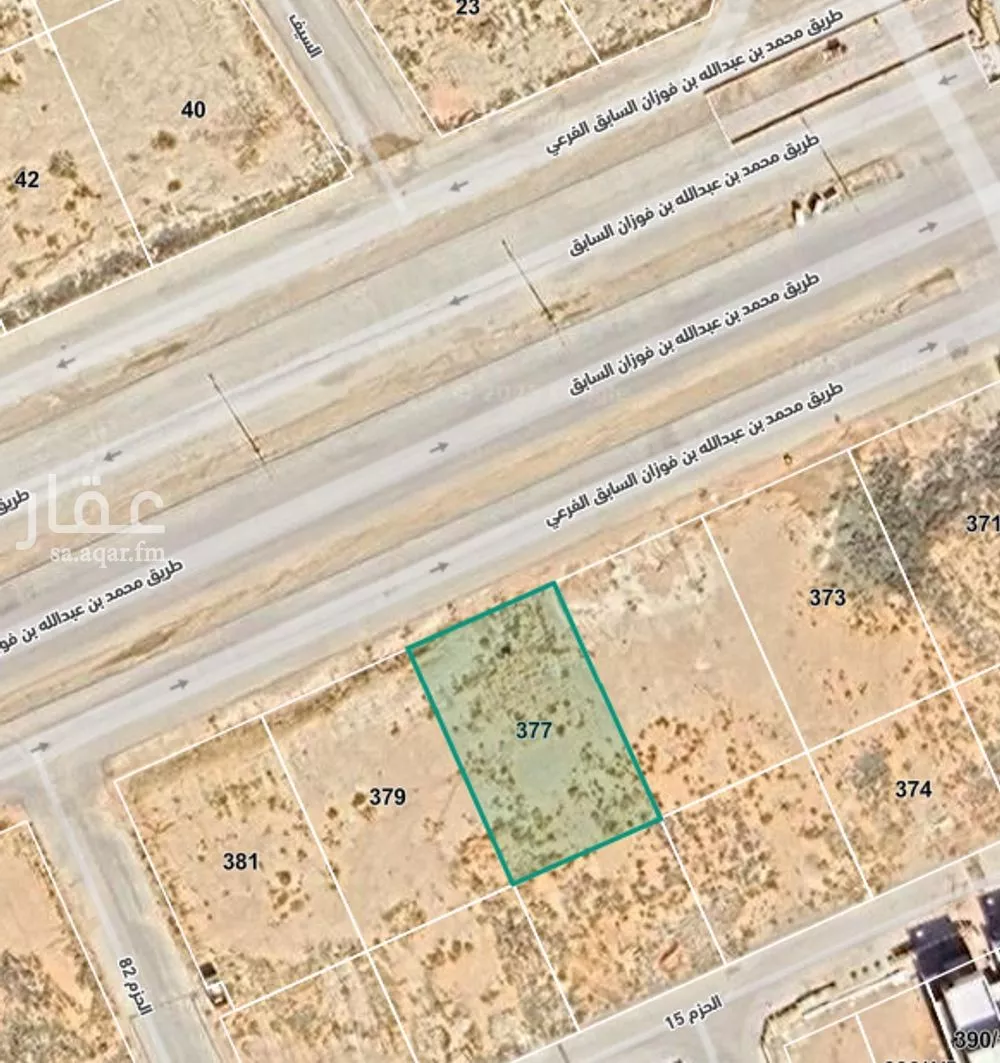 أرض للبيع في شارع محمد بن عبدالله بن فوزان السابق الفرعي, حي الحزم, مدينة بريدة, منطقة القصيم 1 صورة
