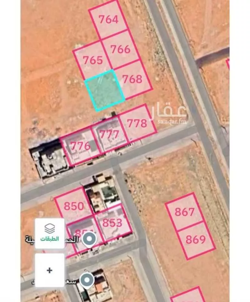 أرض للبيع في شارع شارع اسحاق بن الجراح, حي حطين, مدينة الزلفى, منطقة الرياض 1 صورة