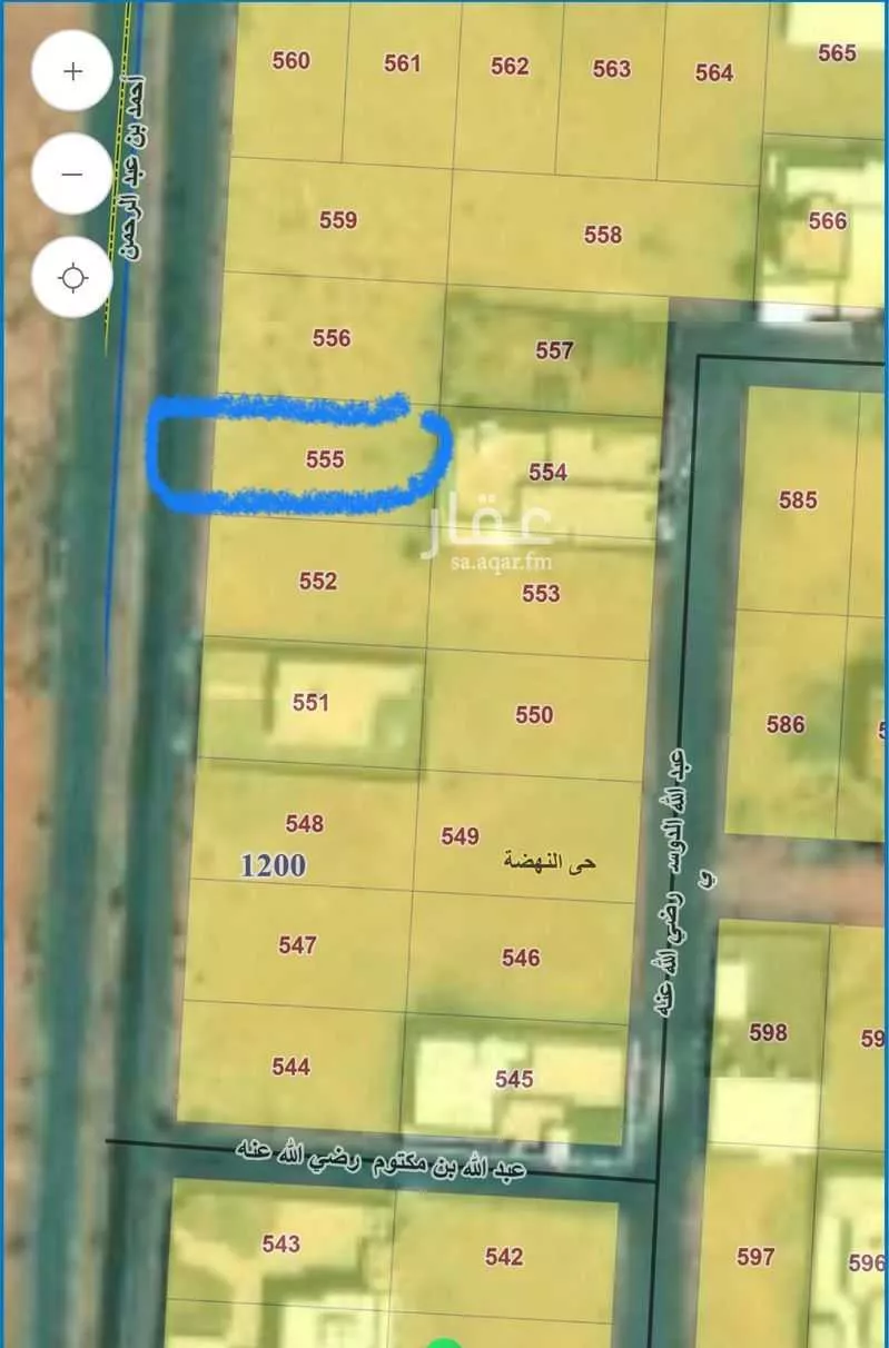 أرض للبيع في شارع عمرو بن أم مكتوم ، حي بقعاء الشرقيه ، بقعاء ، بقعاء 1 صورة