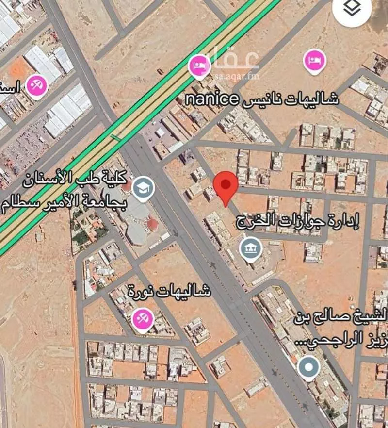 أرض للبيع في شارع ابراهيم نفطويه, حي العيون, مدينة الخرج, منطقة الرياض 1 صورة