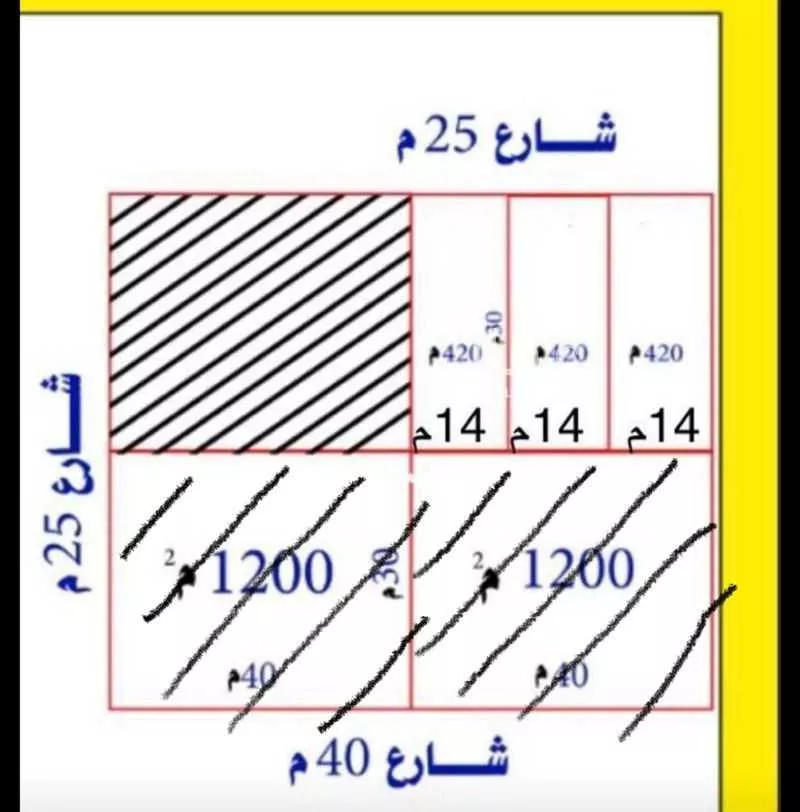 أرض للإيجار في شارع عبدالملك بن جهور, حي البيان, مدينة الرياض, منطقة الرياض 1 صورة