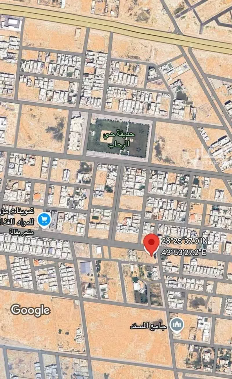 أرض للبيع في حي الرحاب, مدينة بريده, منطقة القصيم 1 صورة