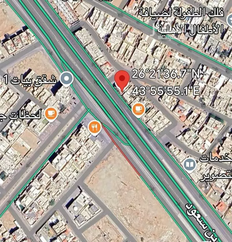 محل للبيع في شارع فيصل بن مشعل بن سعود بن عبدالعزيز, حي المنتزة الغربي, مدينة بريده, منطقة القصيم 1 صورة