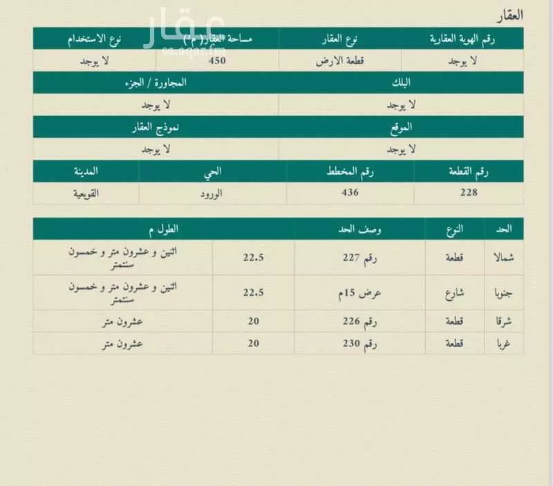 أرض للبيع في شارع القويعية, حي 517 مخطط رقم, مدينة القويعيه, منطقة الرياض 1 صورة