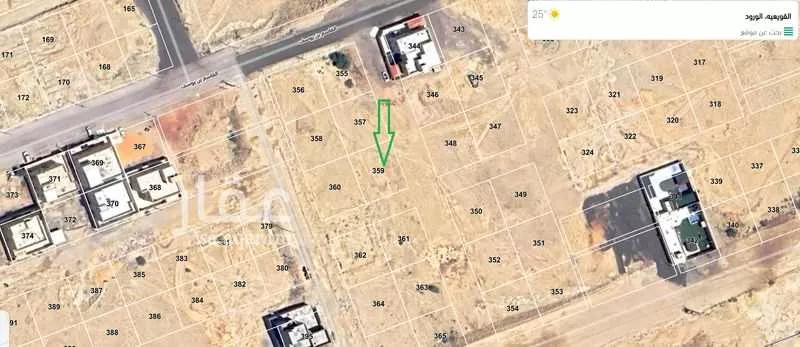 أرض للبيع في شارع 4244, حي الورود, مدينة القويعيه, منطقة الرياض 1 صورة