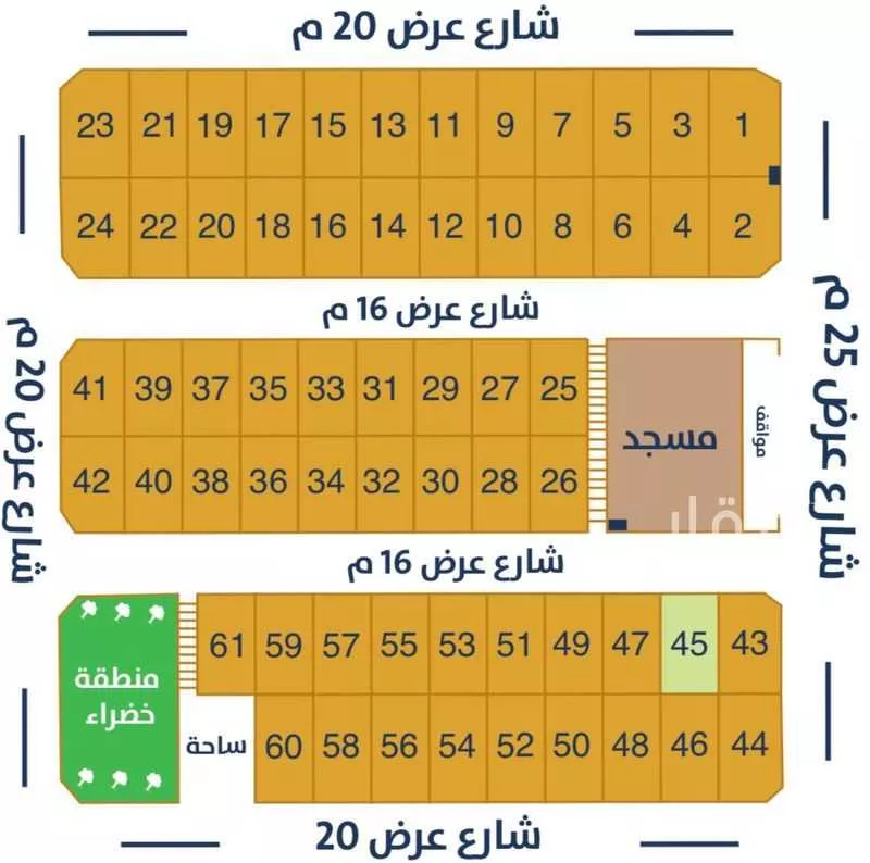 أرض للبيع في حي المنار, مدينة الدمام, المنطقة الشرقية 1 صورة