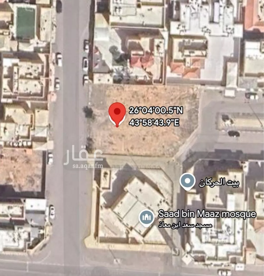 أرض للبيع في حي الريان, مدينة عنيزه, منطقة القصيم 1 صورة