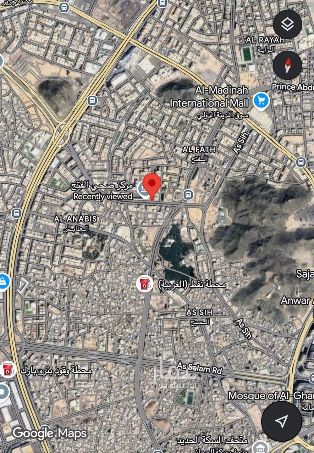 أرض للبيع في شارع طريق خالد بن الوليد, حي الفتح, مدينة المدينة المنورة, منطقة المدينة المنورة 1 صورة