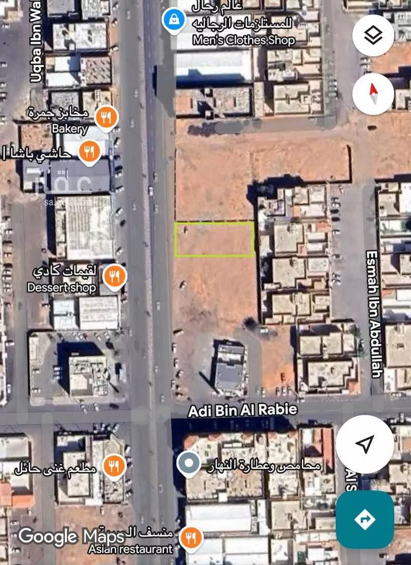 أرض للإيجار في شارع بيروت, حي الخزامى, مدينة حائل, منطقة حائل 1 صورة