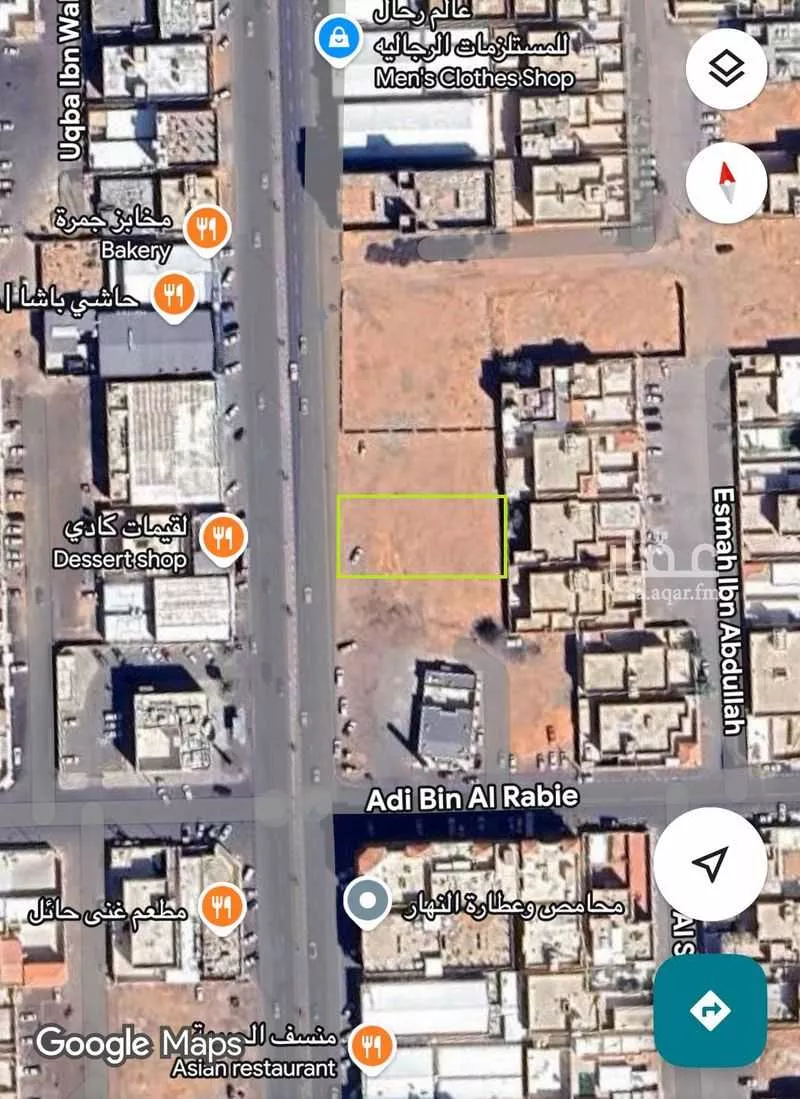 أرض للإيجار في شارع بيروت, حي الخزامى, مدينة حائل, منطقة حائل 1 صورة