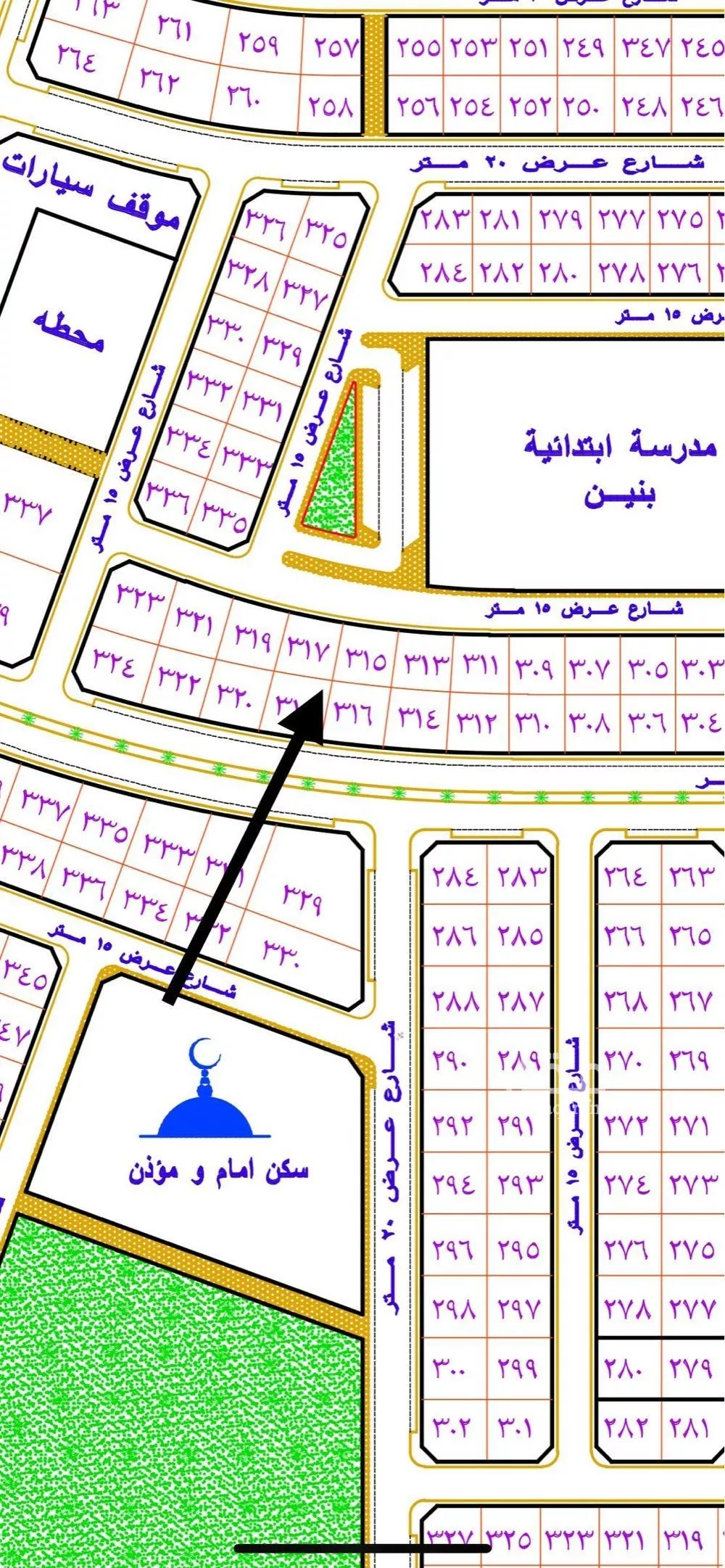 أرض للبيع في شارع اليرموك 135, حي اليرموك, مدينة حفر الباطن, المنطقة الشرقية 1 صورة