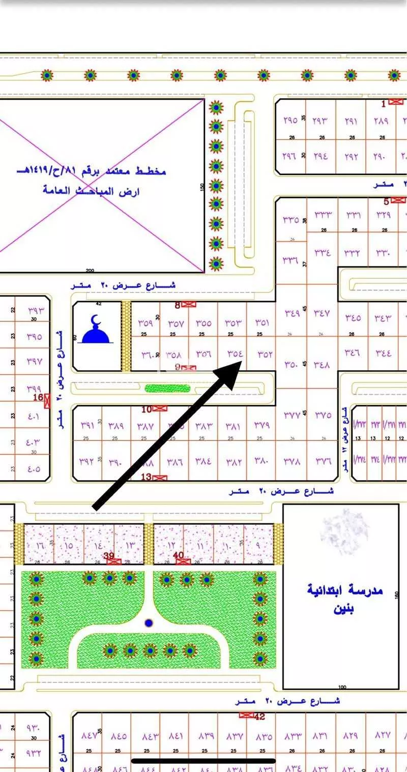 أرض للبيع في شارع الصفاء 69, حي الصفاء, مدينة حفر الباطن, المنطقة الشرقية 1 صورة