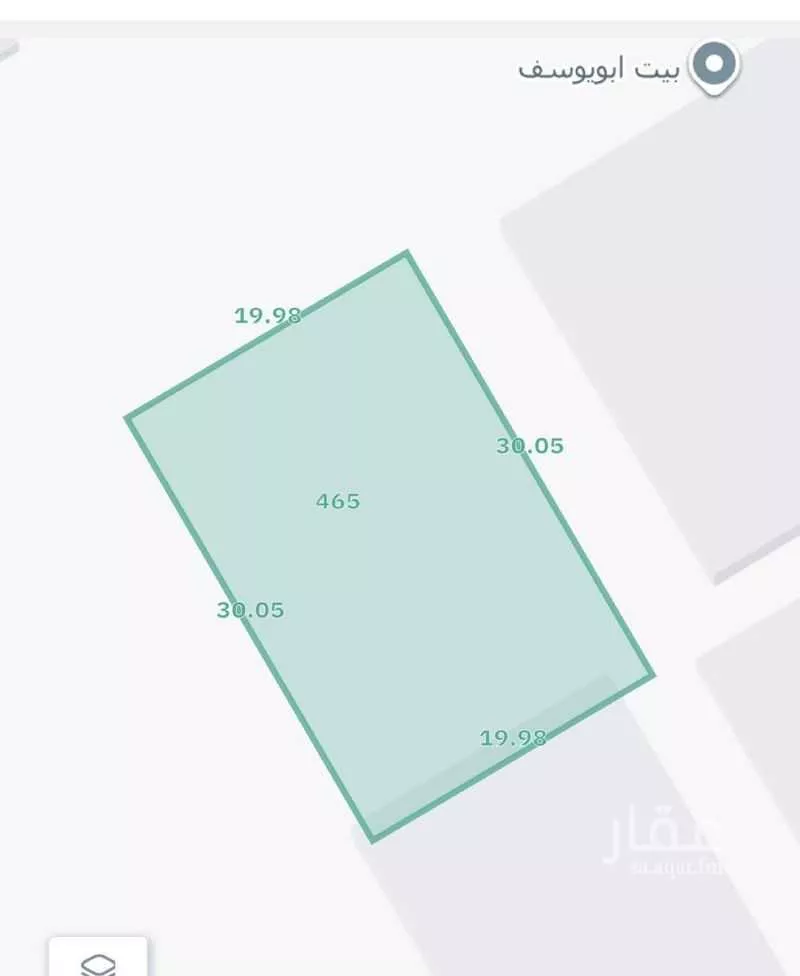 أرض للبيع في شارع بيت المقدس, حي التعاون, مدينة تبوك, منطقة تبوك 1 صورة