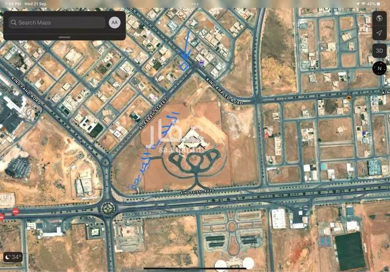 أرض للإيجار في شارع خالد بن عبدالعزيز, حي بدر, مدينة حوطه سدير, منطقة الرياض 1 صورة