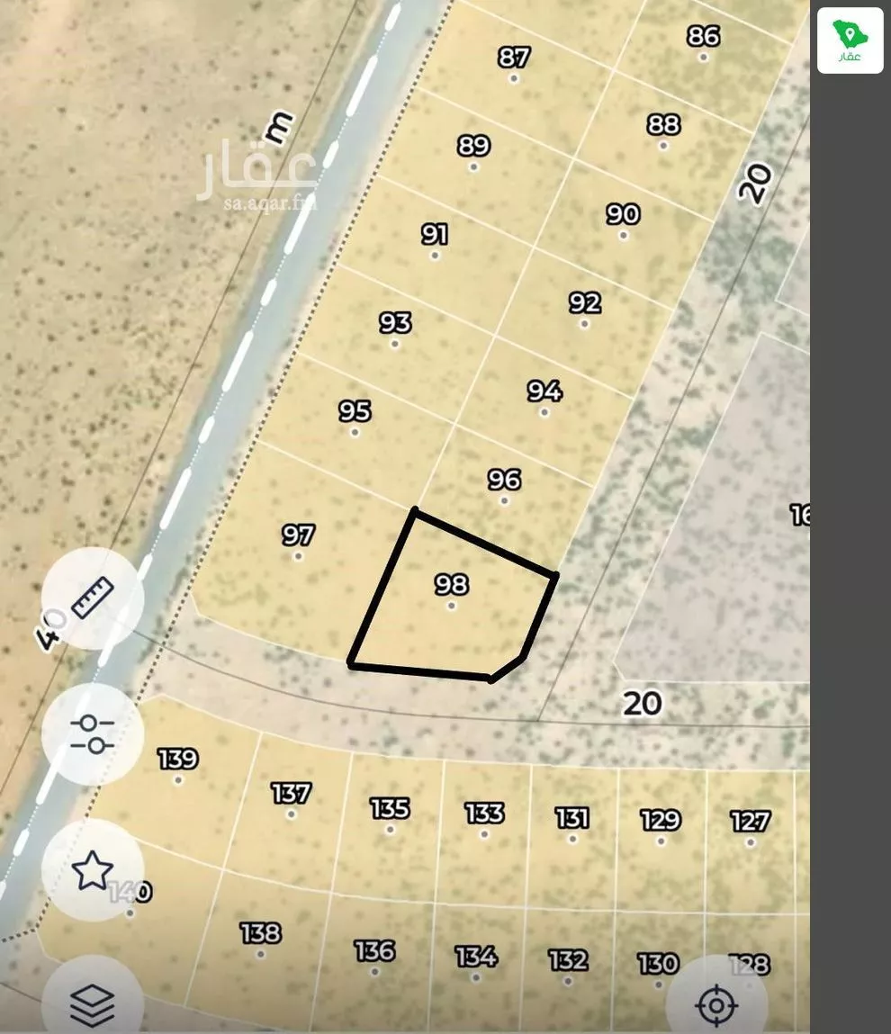 أرض للبيع في حي حي قرطبة - بقيق, مدينة بقيق, المنطقة الشرقية 1 صورة