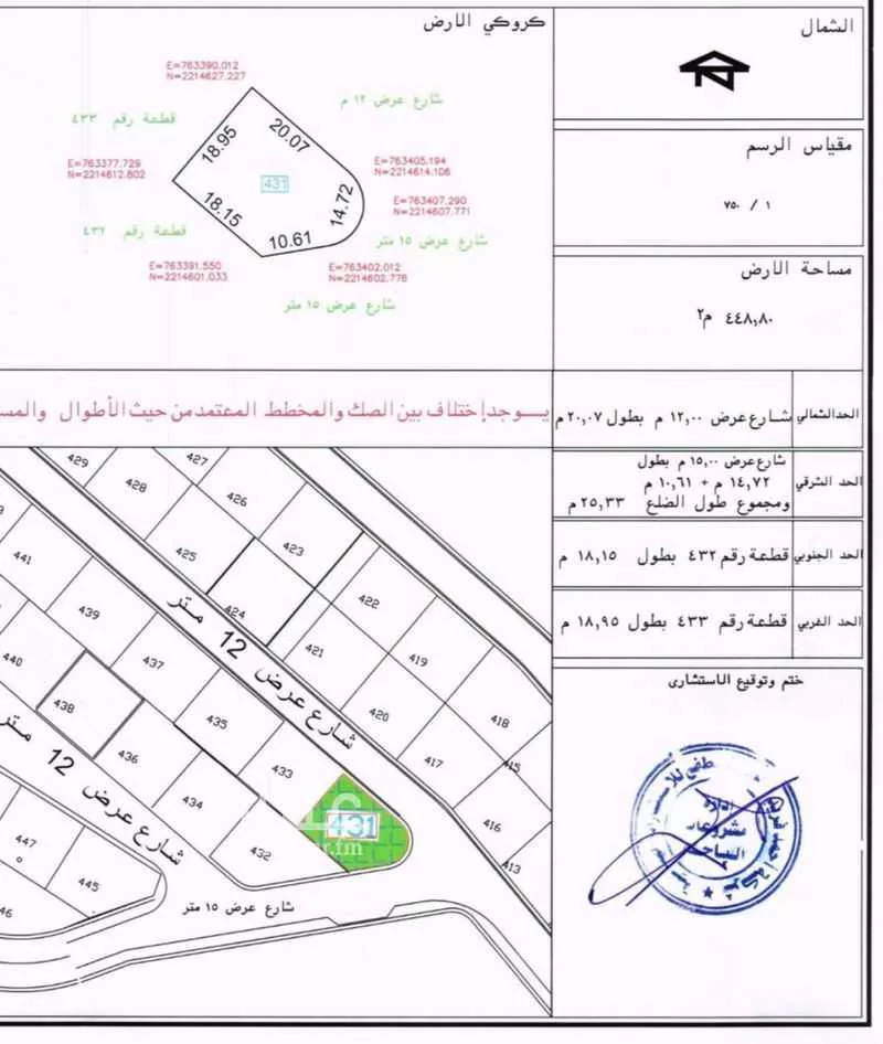 أرض للبيع في شارع 5386631, حي المنار, مدينة الباحة, منطقة الباحة 1 صورة