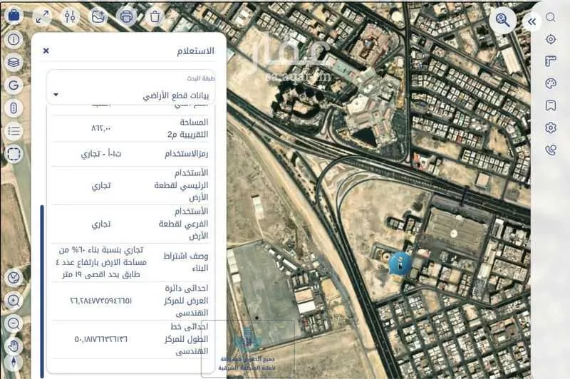 أرض للبيع في شارع عسير, حي الثقبة, مدينة الخبر, المنطقة الشرقية 1 صورة