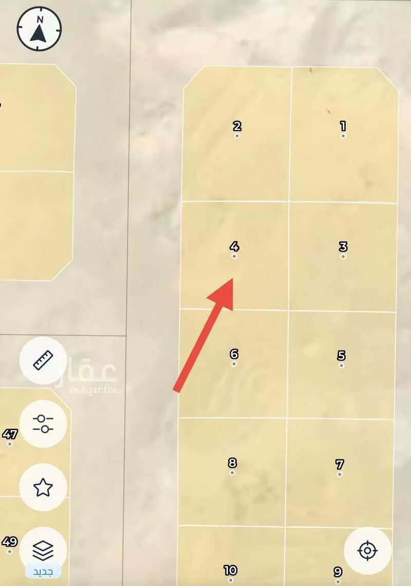 أرض للبيع في حي حي الربوة - بقيق, مدينة بقيق, المنطقة الشرقية 1 صورة