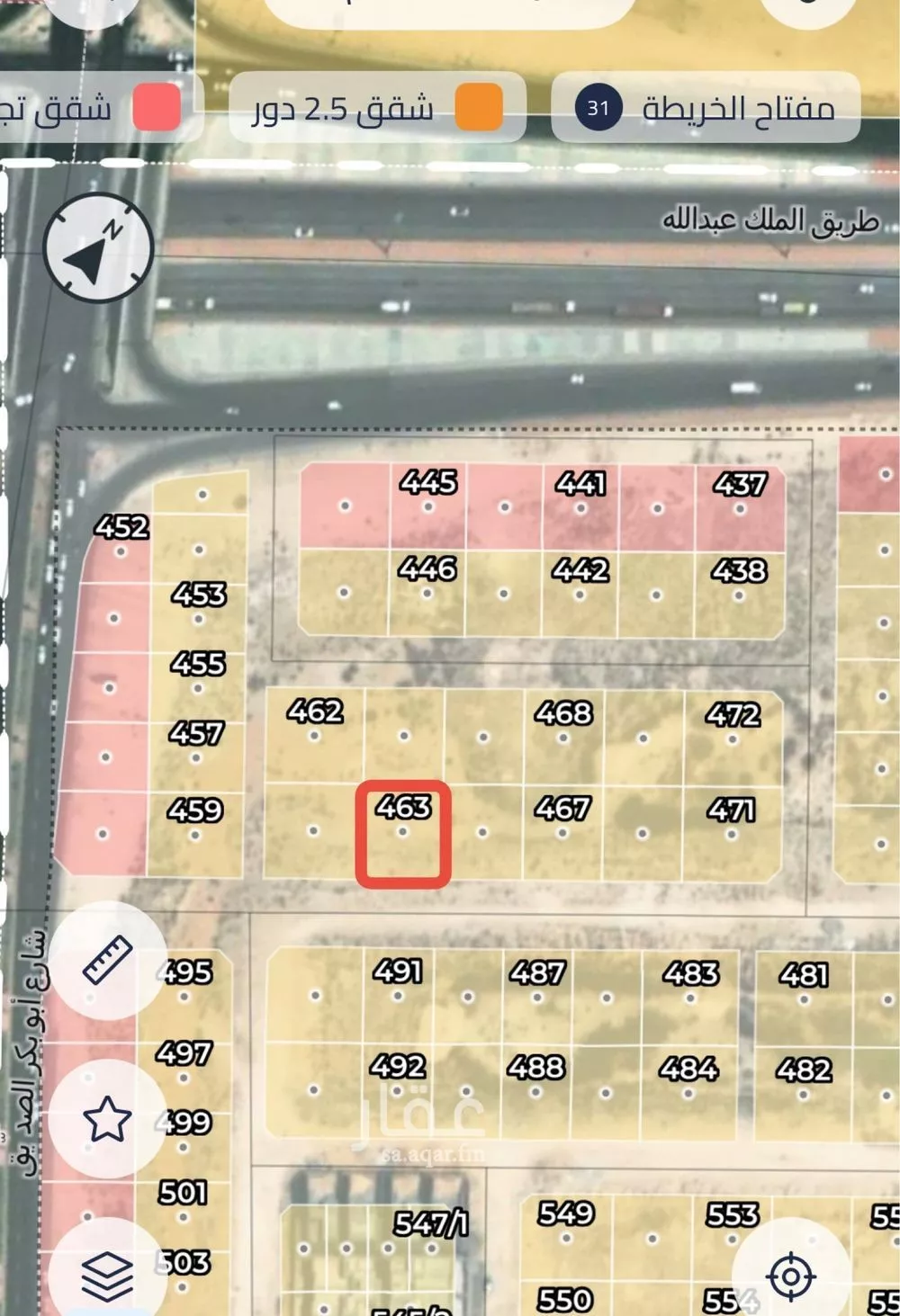 أرض للبيع في شارع الفضل بن فضاله, حي الندى, مدينة الدمام, المنطقة الشرقية 1 صورة