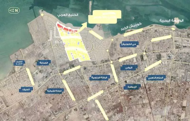 أرض للبيع في شارع الدره, حي البحر, مدينة الخبر, المنطقة الشرقية 1 صورة