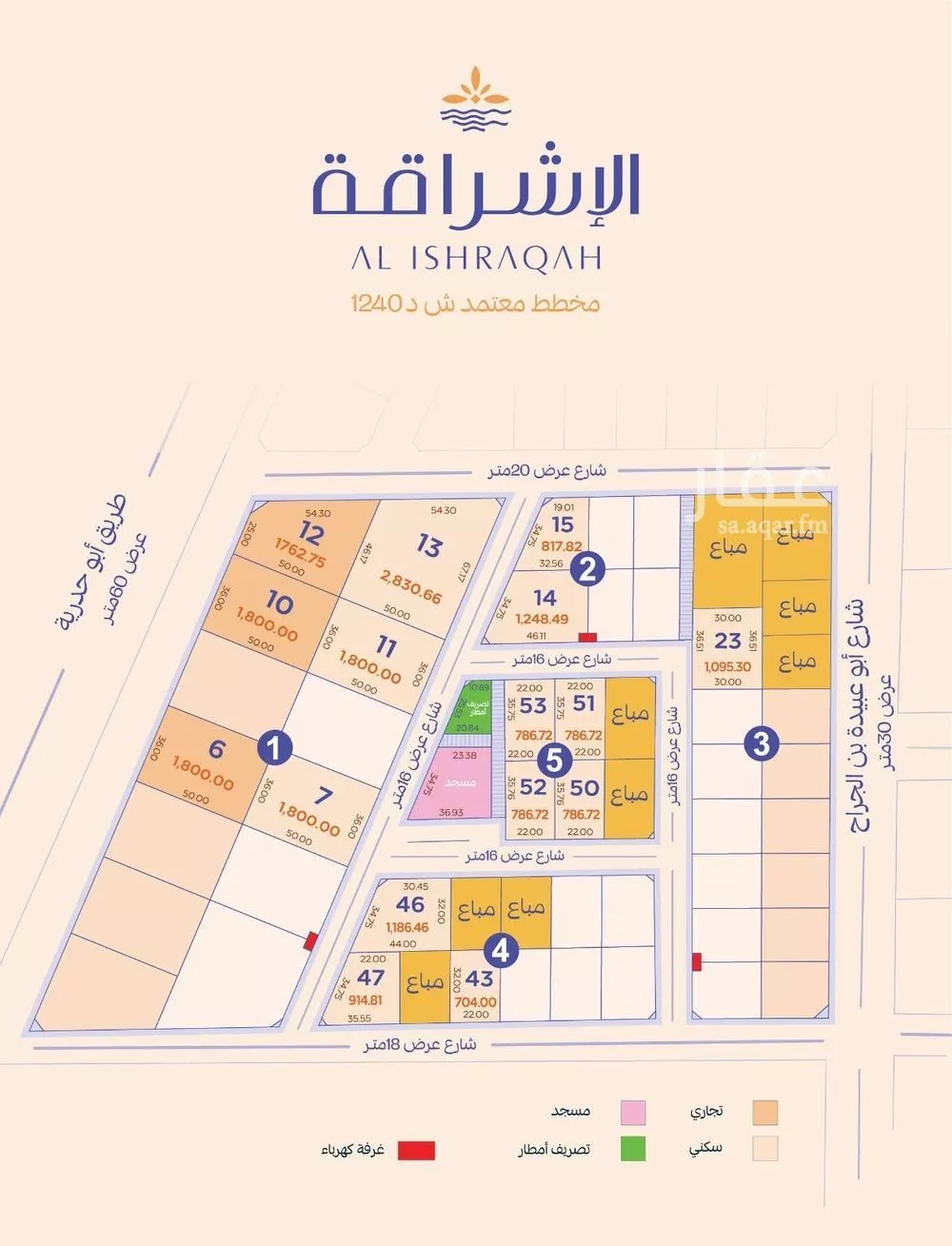 أرض للبيع في شارع عبدالملك العصامي, حي المنار, مدينة الدمام, المنطقة الشرقية 1 صورة