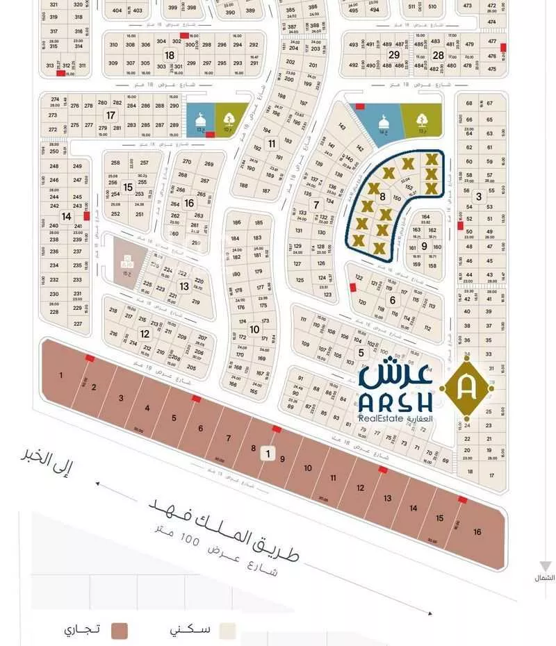 أرض للبيع في شارع المانع, حي الدرة, مدينة الخبر, المنطقة الشرقية 1 صورة