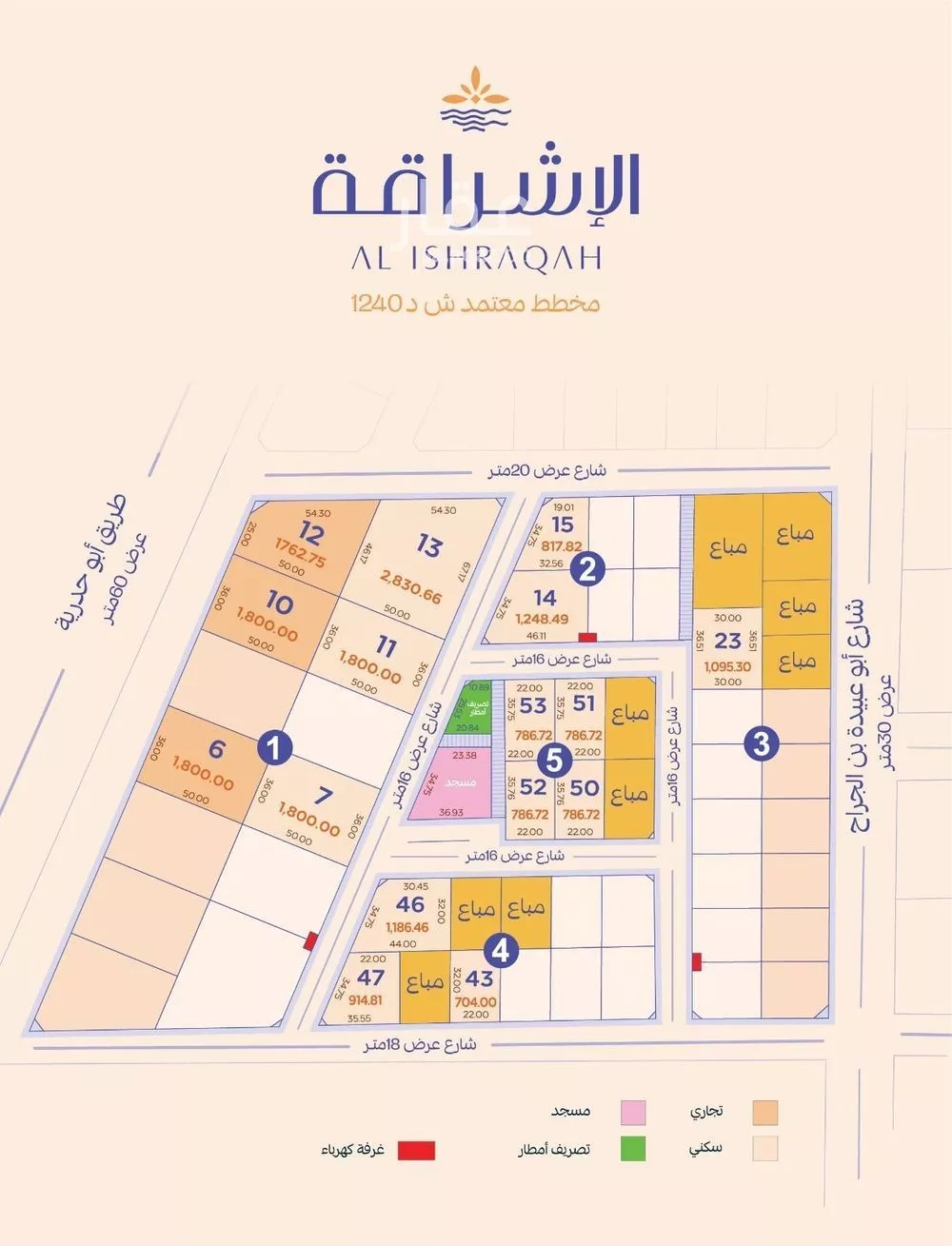 أرض للبيع في شارع عبدالملك العصامي, حي المنار, مدينة الدمام, المنطقة الشرقية 1 صورة